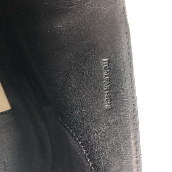 Burberry black suede peep-toe ankle boots 37.5 - Picture 8 of 11